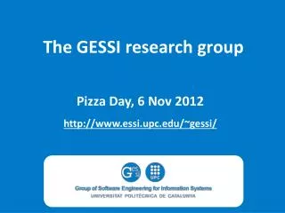 The GESSI research group