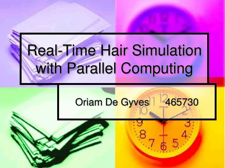 real time hair simulation with parallel computing