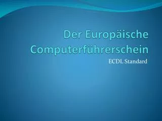 der europ ische computerf hrerschein