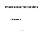 Uniprocessor Scheduling - slide 1