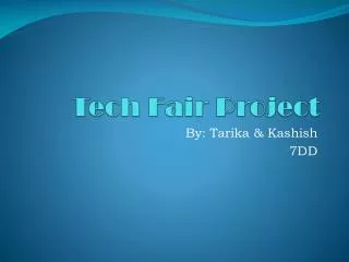 Tech Fair Project