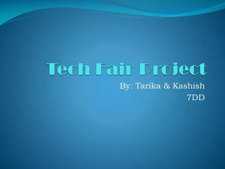 tech fair project