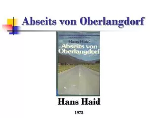 abseits von oberlangdorf
