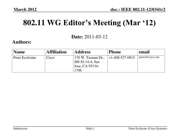 802 11 wg editor s meeting mar 12