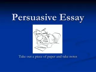 Persuasive Essay