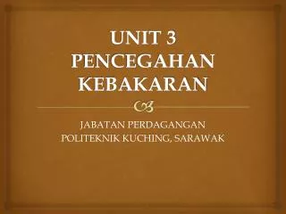unit 3 pencegahan kebakaran