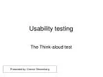 Usability testing - slide 1