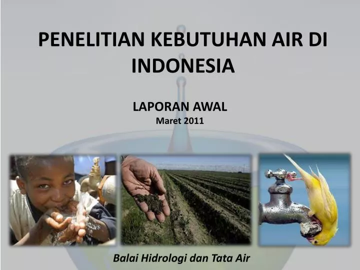 penelitian kebutuhan air di indonesia