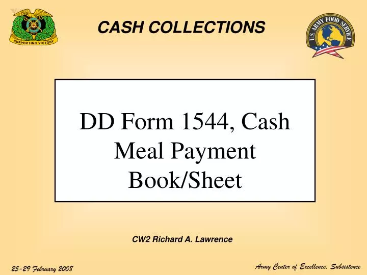 dd form 1544 cash meal payment book sheet