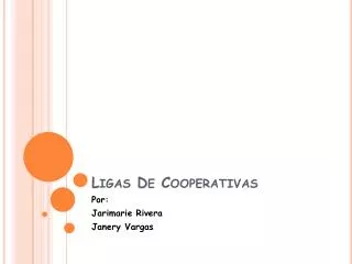 ligas de cooperativas