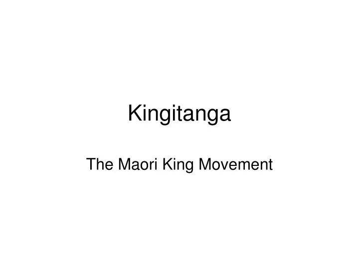 kingitanga