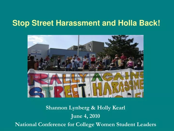 stop street harassment and holla back