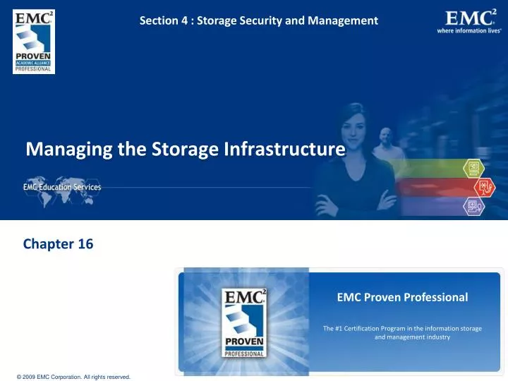 managing the storage infrastructure