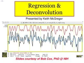 Regression &amp; Deconvolution