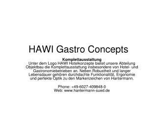 hawi gastro concepts