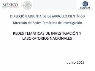 direcci n adjunta de desarrollo cient fico direcci n de redes tem ticas de investigaci n