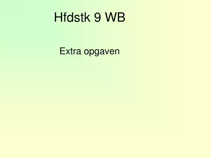 hfdstk 9 wb