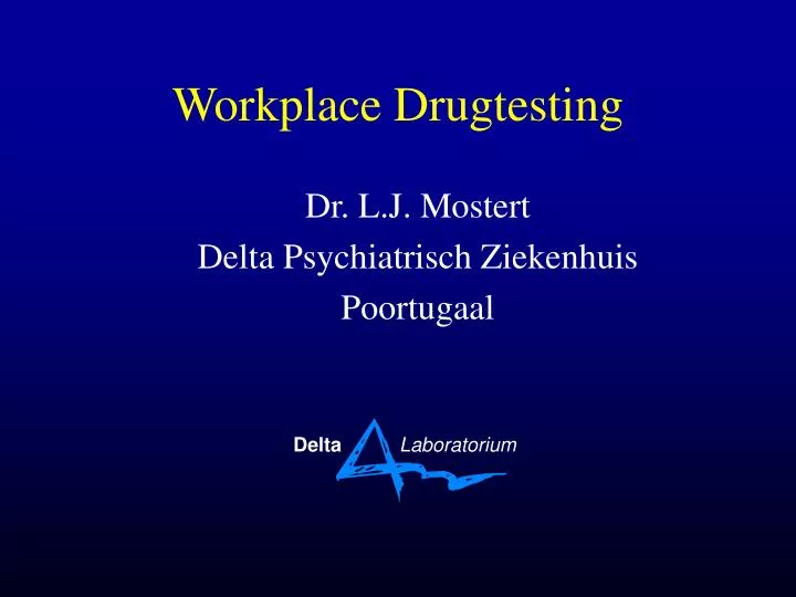 workplace drugtesting