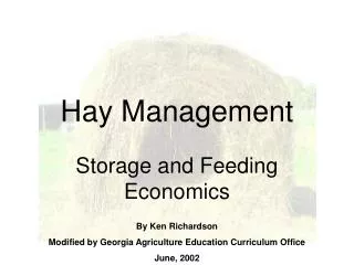 Hay Management