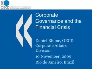 Corporate Governance and the Financial Crisis