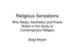 Religious Sensations - slide 1