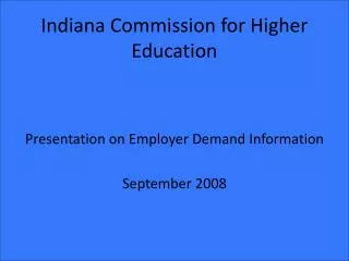 Indiana Commission for Higher Education