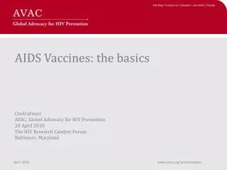 AIDS Vaccine Presentation Overview