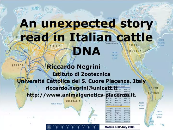 an unexpected story read in italian cattle dna