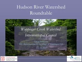 Hudson River Watershed Roundtable