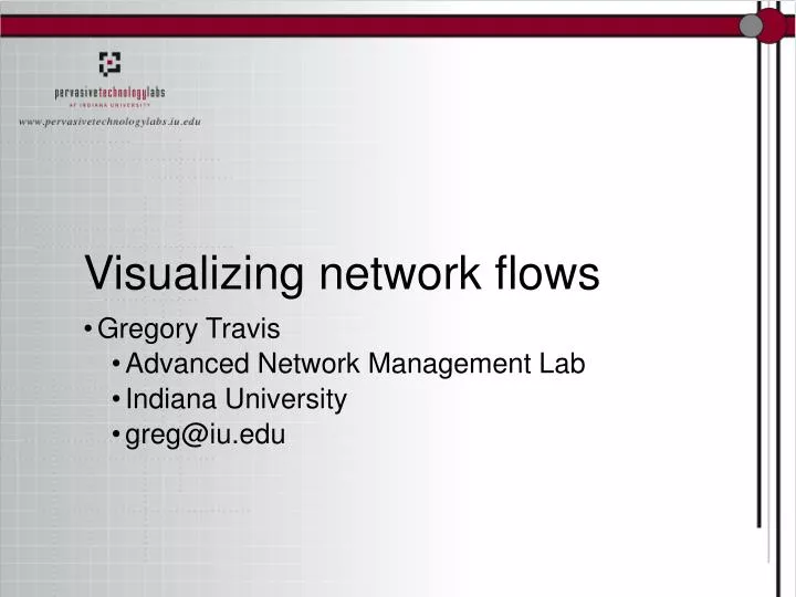 visualizing network flows
