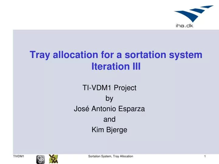tray allocation for a sortation system iteration iii