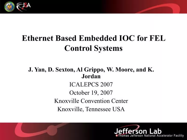 ethernet based embedded ioc for fel control systems
