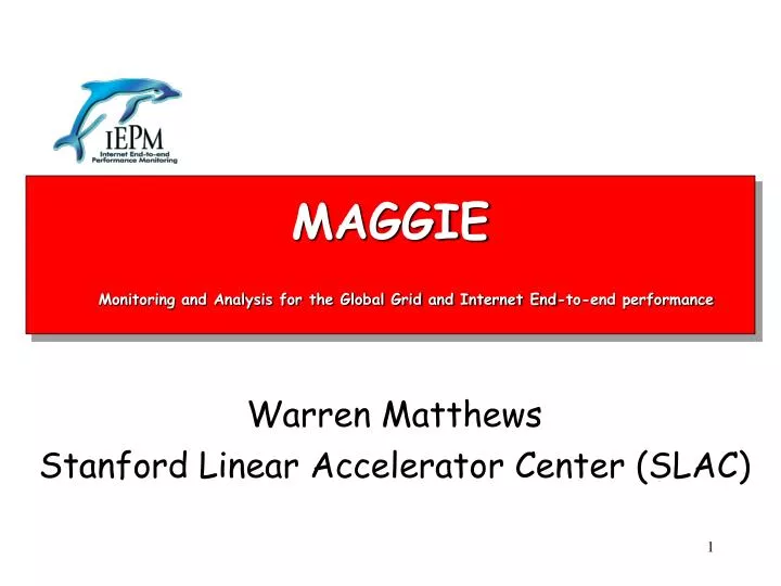 maggie monitoring and analysis for the global grid and internet end to end performance