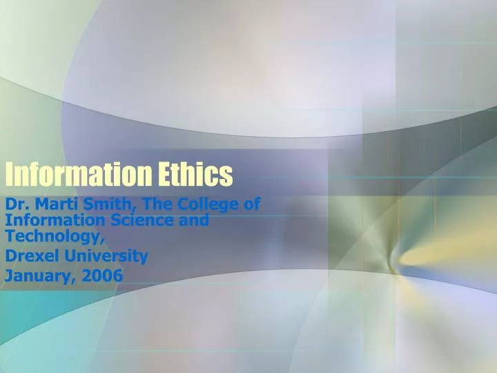 information ethics