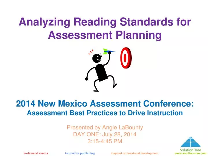 analyzing reading standards for assessment planning