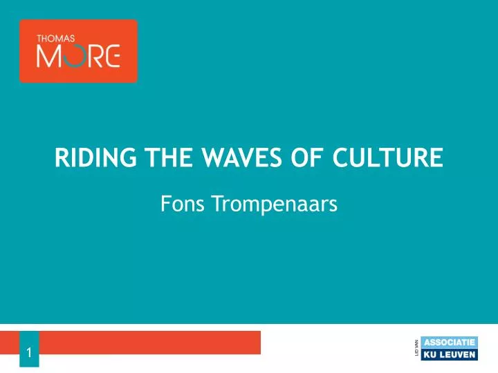 riding the waves of culture