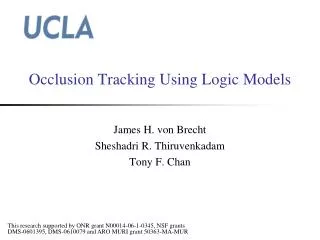 Occlusion Tracking Using Logic Models