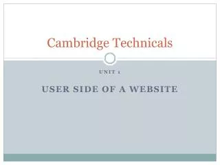 Cambridge Technicals