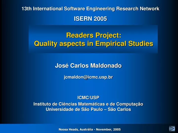 readers project quality aspects in empirical studies