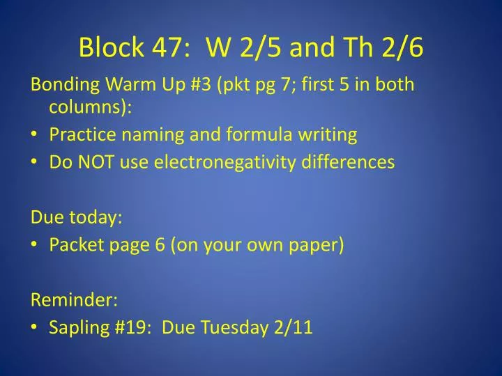 block 47 w 2 5 and th 2 6