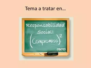tema a tratar en