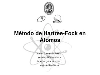 m todo de hartree fock en tomos