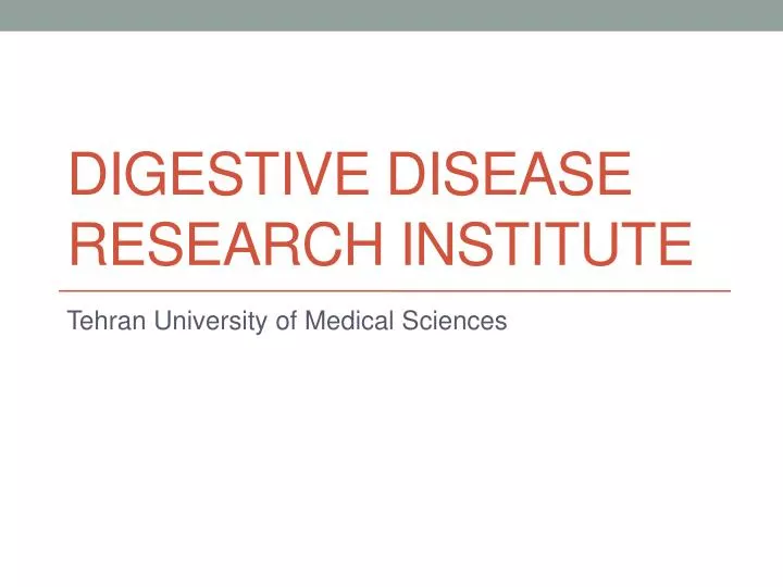 digestive disease research institute