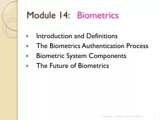 Module 14: Biometrics