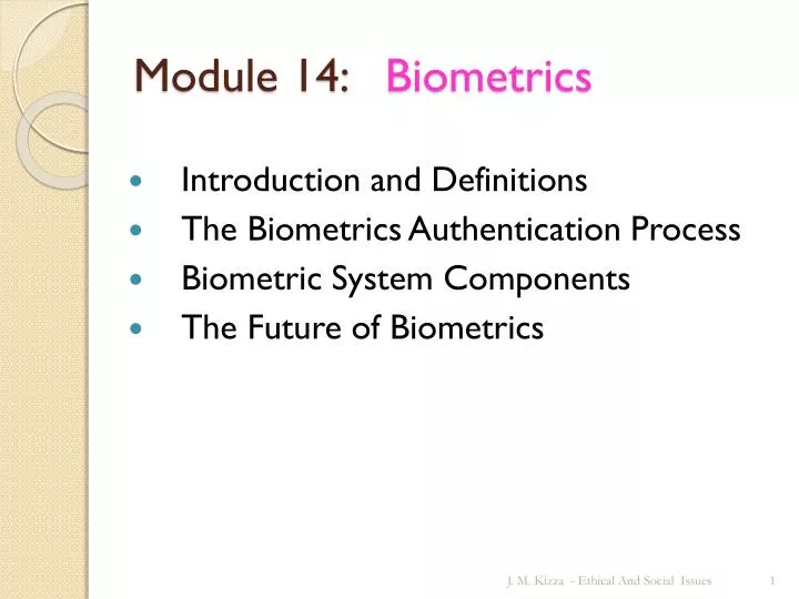 module 14 biometrics