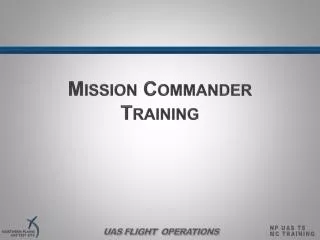 Mission Commander Training