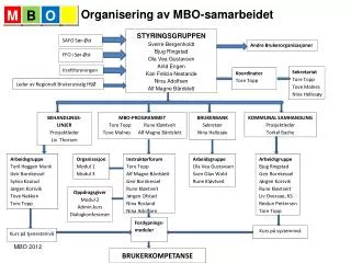 organisering av mbo samarbeidet