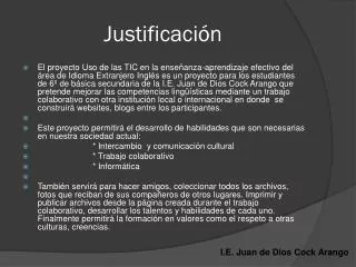 justificaci n