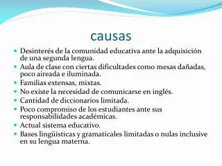 causas