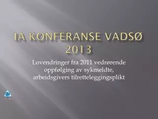 ia konferanse vads 2013